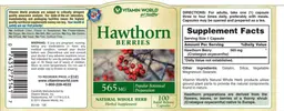 Hawthorn Berries 565 mg