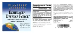 Label for Echincea Defense Force