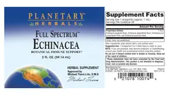 Label for Full Spectrum Echinacea