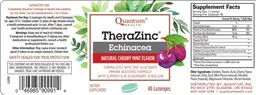 Label for TheraZinc Echinacea Natural Cherry Mint Flavor