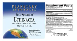 Label for Full Spectrum Echinacea