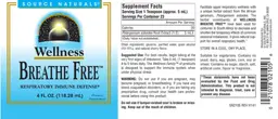 Label for Breathe Free