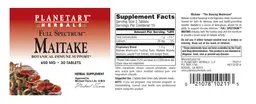 Label for Full Spectrum Maitake