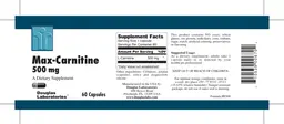 Label for Max-Carnitine 500 mg