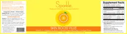 Label for Skin Boost Plus Orange Flavor