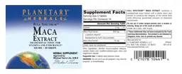 Label for Full Spectrum Maca Extract