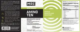 Label for Amino Ten Wild Strawberry