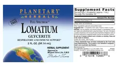 Label for Full Spectrum Lomatium Glycerite