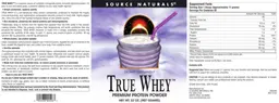Label for True Whey
