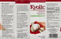 Label for Kyolic Aged Garlic Extract