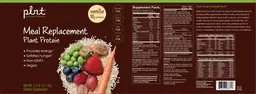 Label for Meal Replacement Plant Protein Vanilla