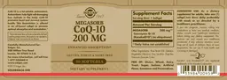 Label for Megasorb CoQ-10 200 mg