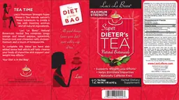Label for Maximum Strength Super Dieter's Tea Natural Botanicals