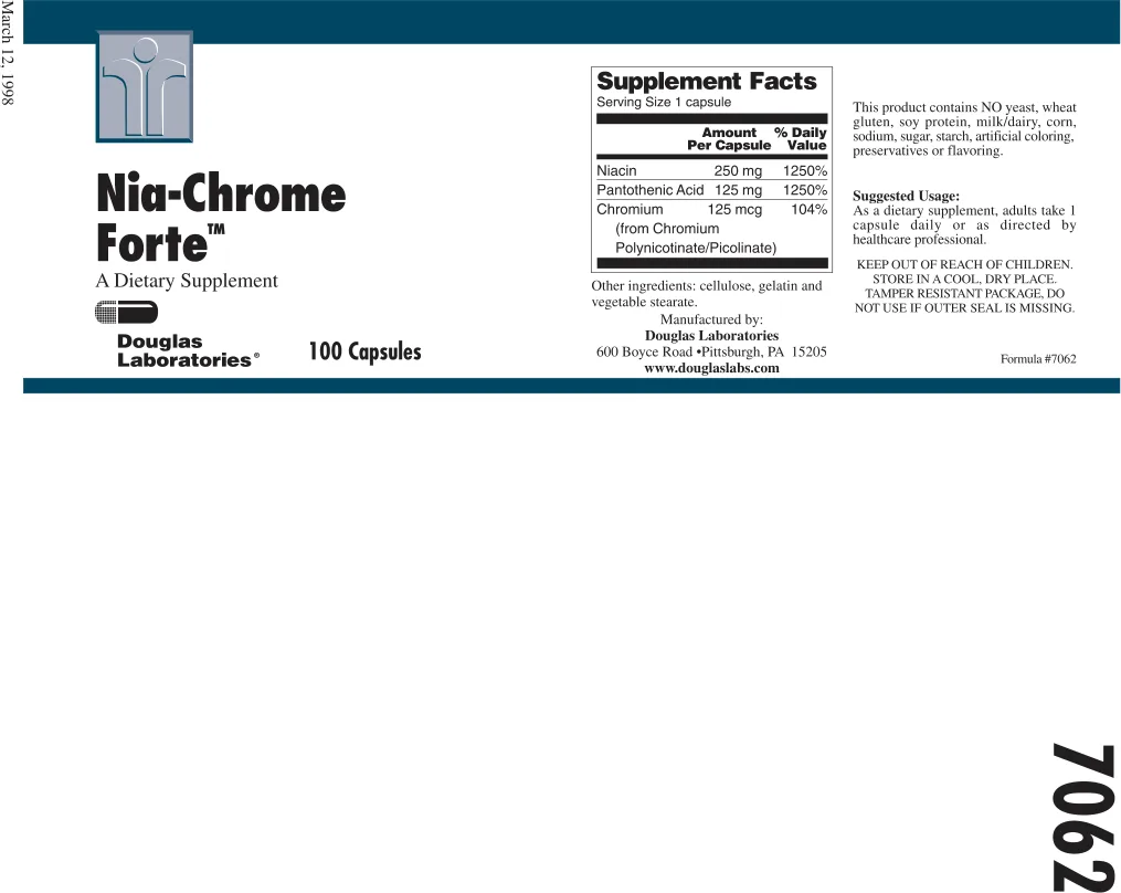 Label for Nia-Chrome Forte