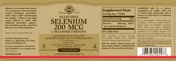 Label for Selenium 200 mcg