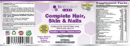 Label for Complete Hair, Skin & Nails