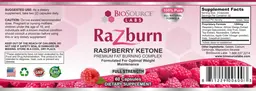 Label for Razburn Raspberry Ketone