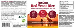 Label for Red Yeast Rice