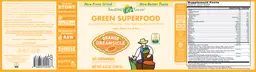 Label for Green Superfood Orange Dreamsicle