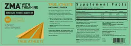 Label for ZMA With Theanine
