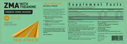 Label for ZMA With Theanine