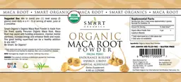 Label for Organic Maca Root Powder