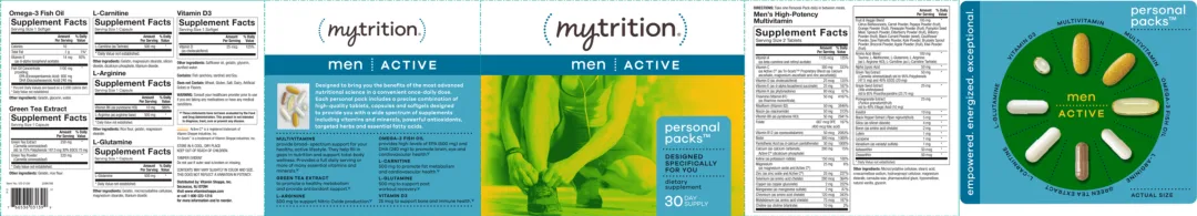 Label for Men's High-Potency Multivitamin