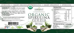 Label for Organic Spirulina Powder