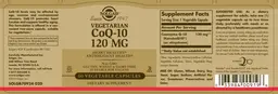 Label for Vegetarian CoQ-10 120 mg