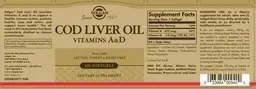 Label for Cod Liver Oil