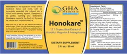 Label for Honokare