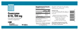 Label for Coenzyme Q-10, 100 mg