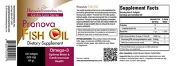 Label for Pronova Fish Oil