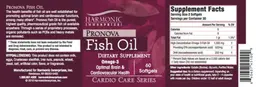 Label for Pronova Fish Oil