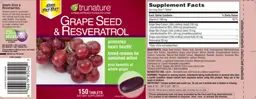 Label for Grape Seed & Resveratrol