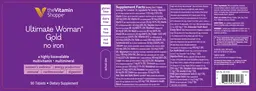 Label for Ultimate Woman Gold No Iron