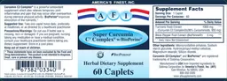 Label for Super Curcumin C3 Complex W/BioPerine
