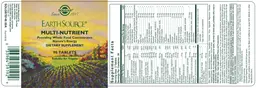 Label for Earth Source Multi-Nutrient