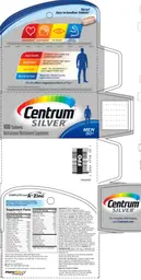Label for Centrum Silver Men 50+