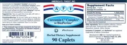 Label for Curcumin C3 Complex W/BioPerine
