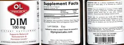 Label for DIM 100 mg
