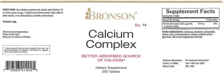 Label for Calcium Complex