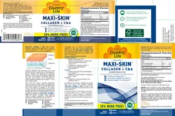 Label for Maxi-Skin Collagen + C&A