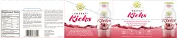 Label for Energy Kicks Natural Pomegranate Flavor
