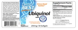 Label for Ubiquinol With Kaneka Ubiquinol 200 mg