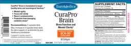 Label for CuraPro Brain