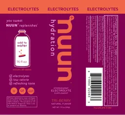 Label for Electrolytes Tri-Berry