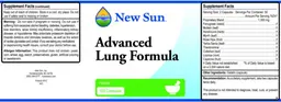 Label for Advanced Lung Formula