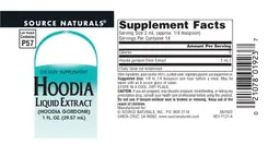 Label for Hoodia Liquid Extract