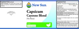 Label for Capsicum Cayenne Blend